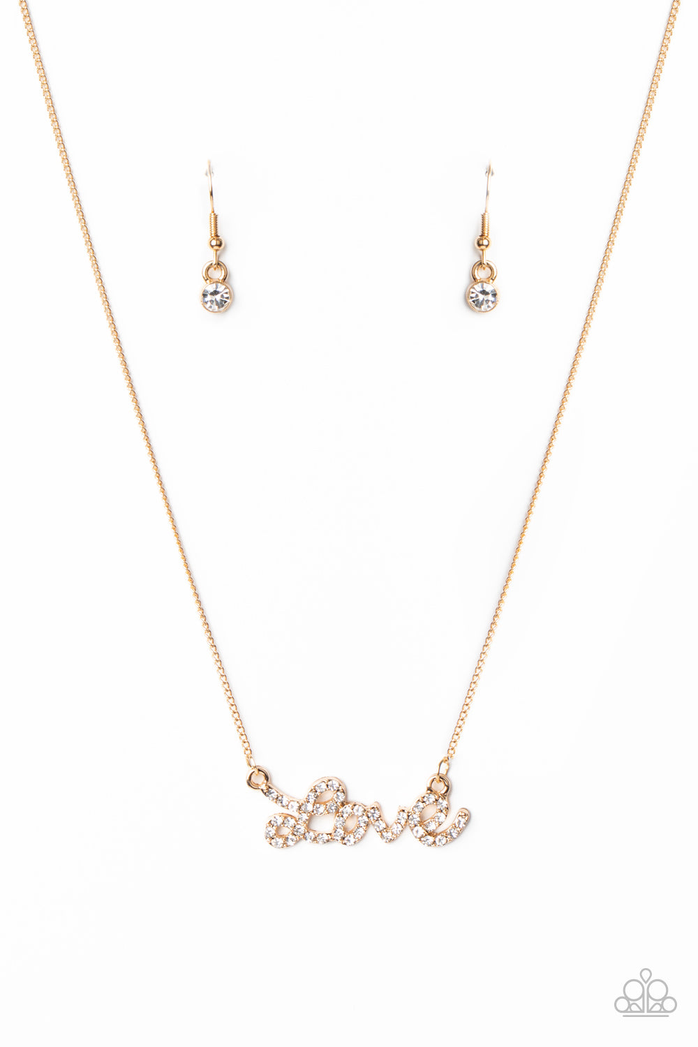 Paparazzi Accessories Head Over Heels in Love - Gold Necklaces - Lady T Accessories