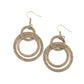 Paparazzi Accessories Distractingly Dizzy - Brass Earrings - Lady T Accessories