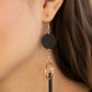 Paparazzi Accessories Raw Refinement - Black Earrings - Lady T Accessories