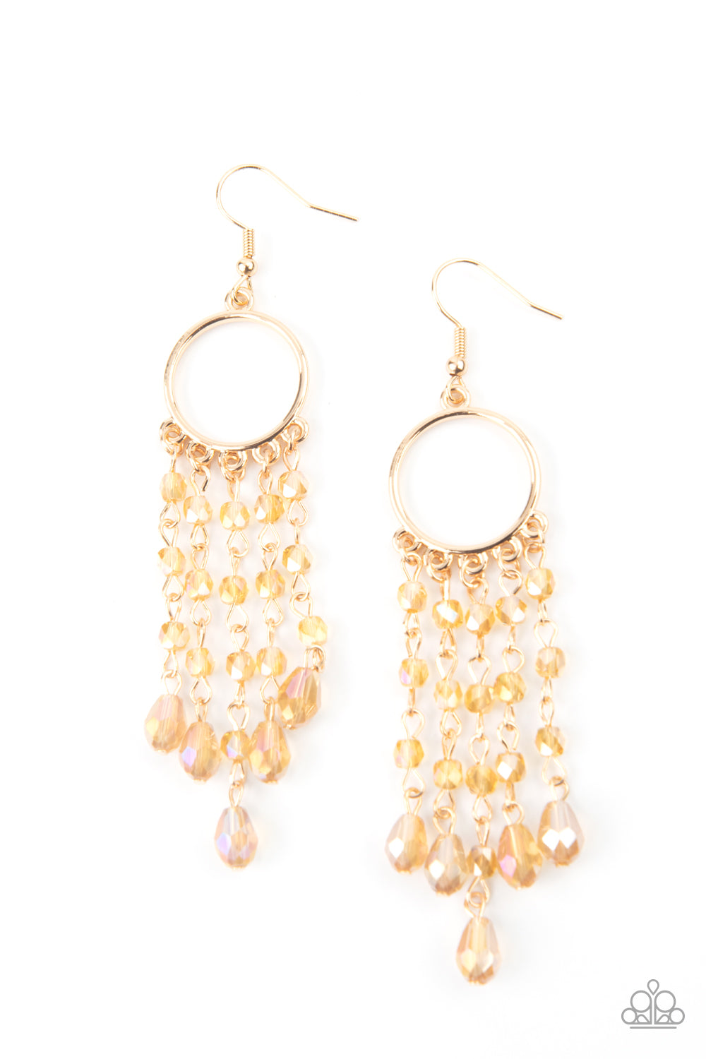 Paparazzi Accessories Dazzling Delicious - Gold Earrings - Lady T Accessories