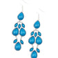 Paparazzi Accessories Superstar Social - Blue Earrings - Lady T Accessories