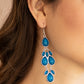 Paparazzi Accessories Superstar Social - Blue Earrings - Lady T Accessories