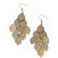 Paparazzi Accessories Loud and Leafy - Brass Earrings - Lady T Accessories