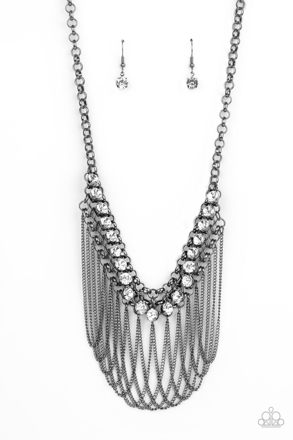 Paparazzi Accessories Flaunt Your Fringe - Black Necklaces - Lady T Accessories