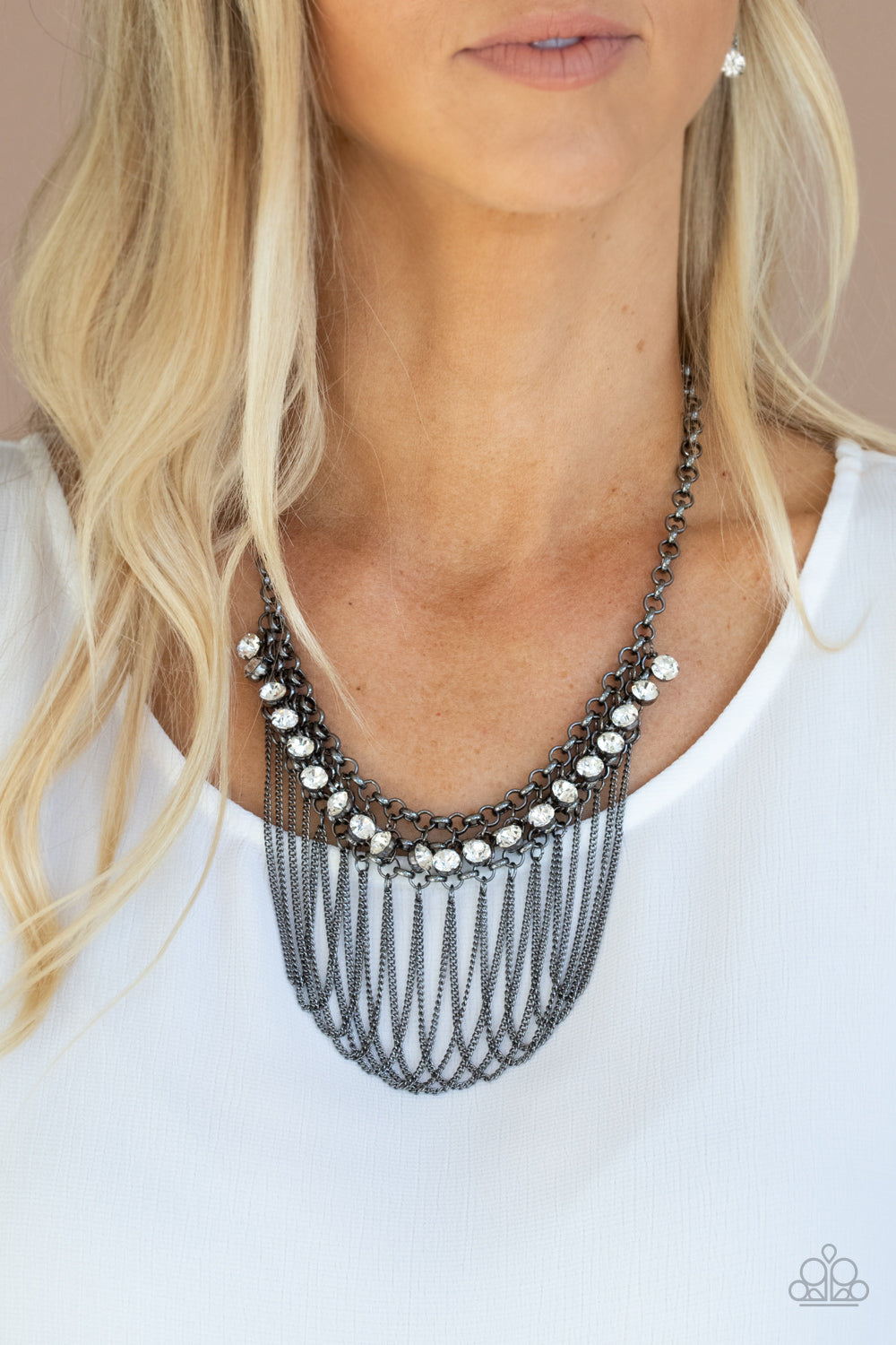 Paparazzi Accessories Flaunt Your Fringe - Black Necklaces - Lady T Accessories