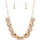 Paparazzi Accessories Gorgeously Glacial - Gold Necklaces - Lady T Accessories