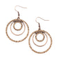 Paparazzi Accessories Bodaciously Bubbly - Copper Earrings - Lady T Accessories