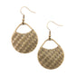 Paparazzi Accessories Im Sensing a Pattern Here - Brass Earrings - Lady T Accessories