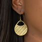 Paparazzi Accessories Im Sensing a Pattern Here - Brass Earrings - Lady T Accessories