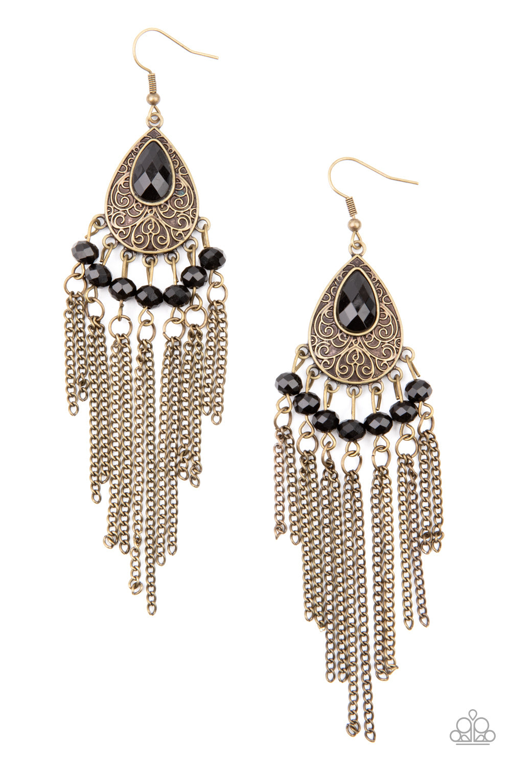Paparazzi Accessories Floating on HEIR - Brass Earrings - Lady T Accessories