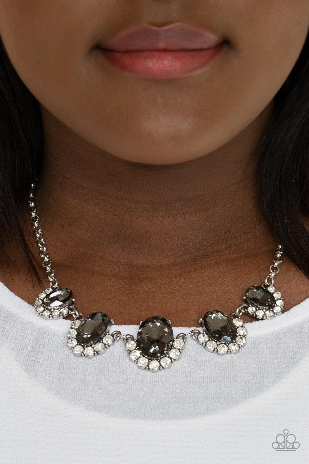 Paparazzi The Queen Demands It - Silver Necklaces - Lady T Accessories