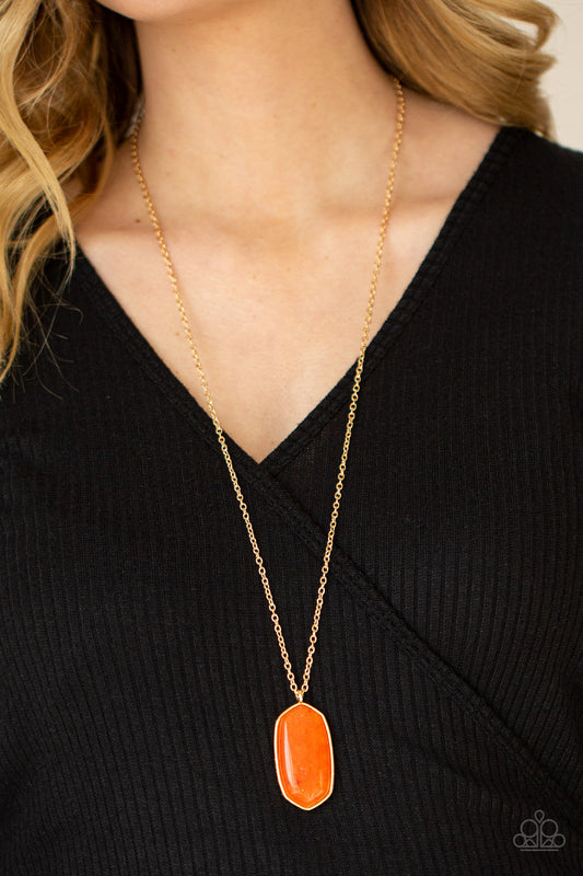 Paparazzi Accessories Elemental Elegance - Orange Necklaces - Lady T Accessories