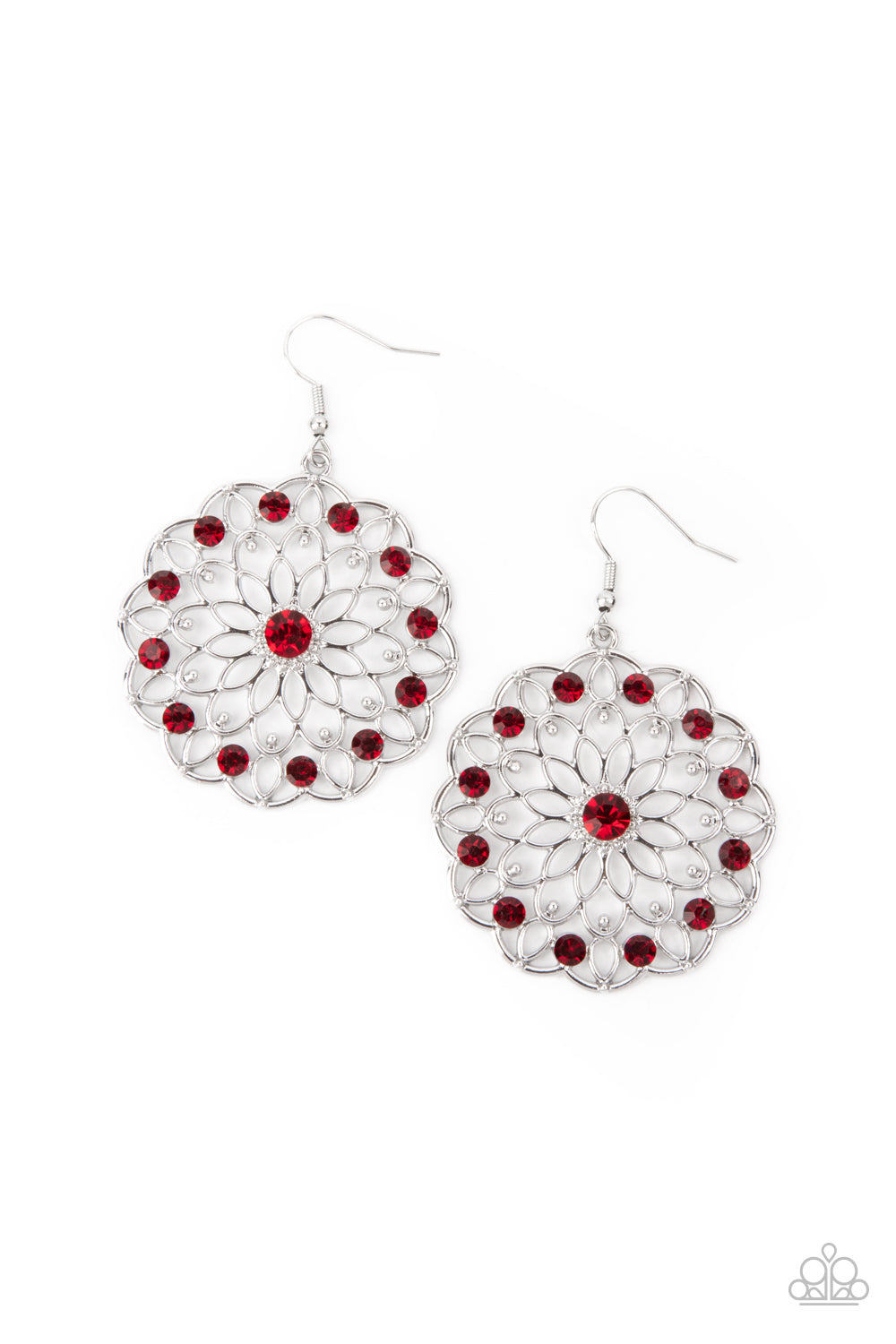 Paparazzi Accessories Posy Proposal - Red Earrings - Lady T Accessories