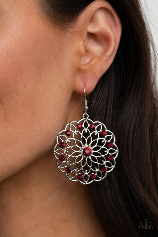 Paparazzi Accessories Posy Proposal - Red Earrings - Lady T Accessories