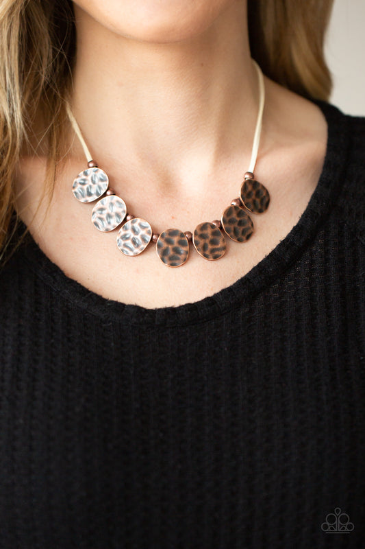 Paparazzi Accessories Turn Me Loose - Copper Necklaces - Lady T Accessories