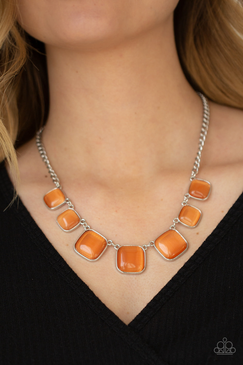 Paparazzi Accessories Aura Allure - Orange Necklaces - Lady T Accessories