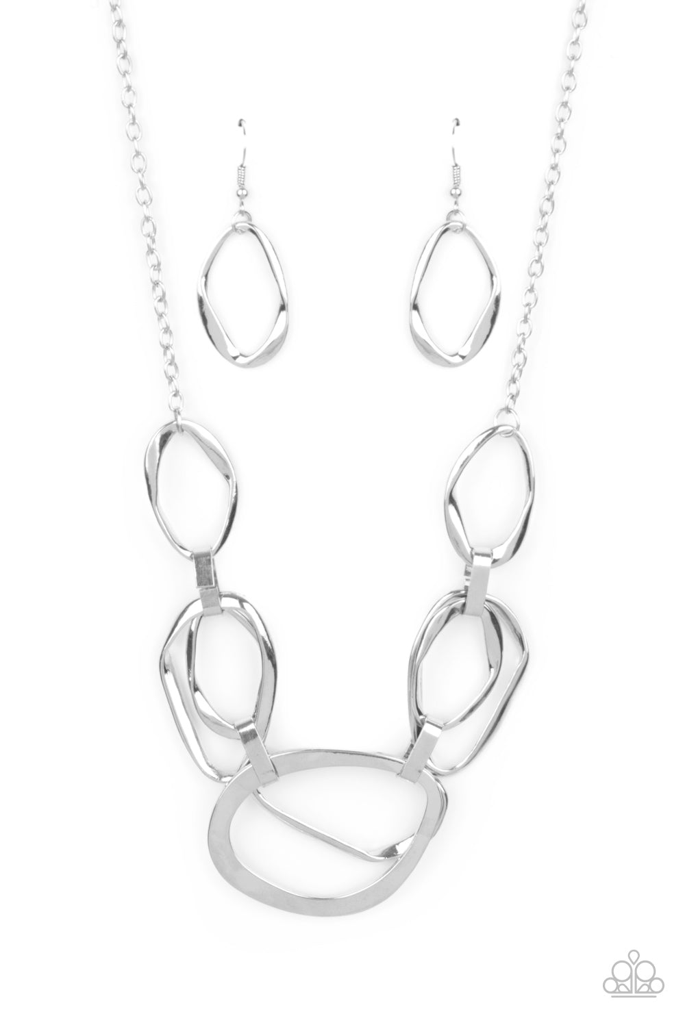Paparazzi Accessories Prehistoric Heirloom - Silver Necklaces - Lady T Accessories