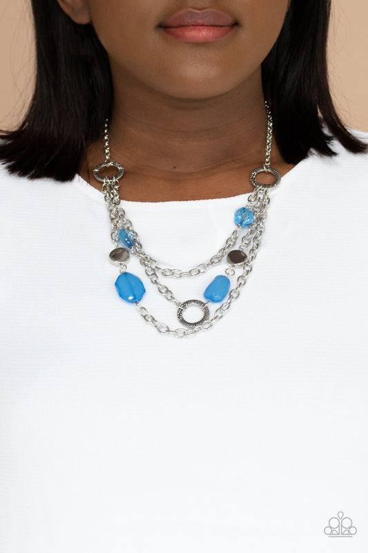 Paparazzi Accessories Oceanside Spa - Blue Necklaces - Lady T Accessories