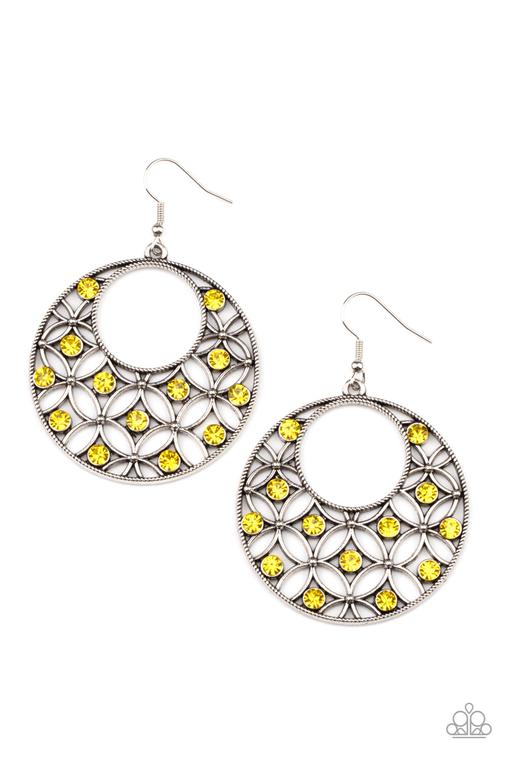 Paparazzi Accessories Garden Garnish - Yellow Earrings - Lady T Accessories