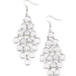Paparazzi Accessories With All DEW Respect - White Earrings - Lady T Accessories