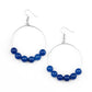 Paparazzi Accessories Let it Slide - Blue Earrings - Lady T Accessories
