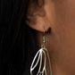 Paparazzi Accessories Turn Into a Butterfly - Silver Earrings - Lady T Accessories