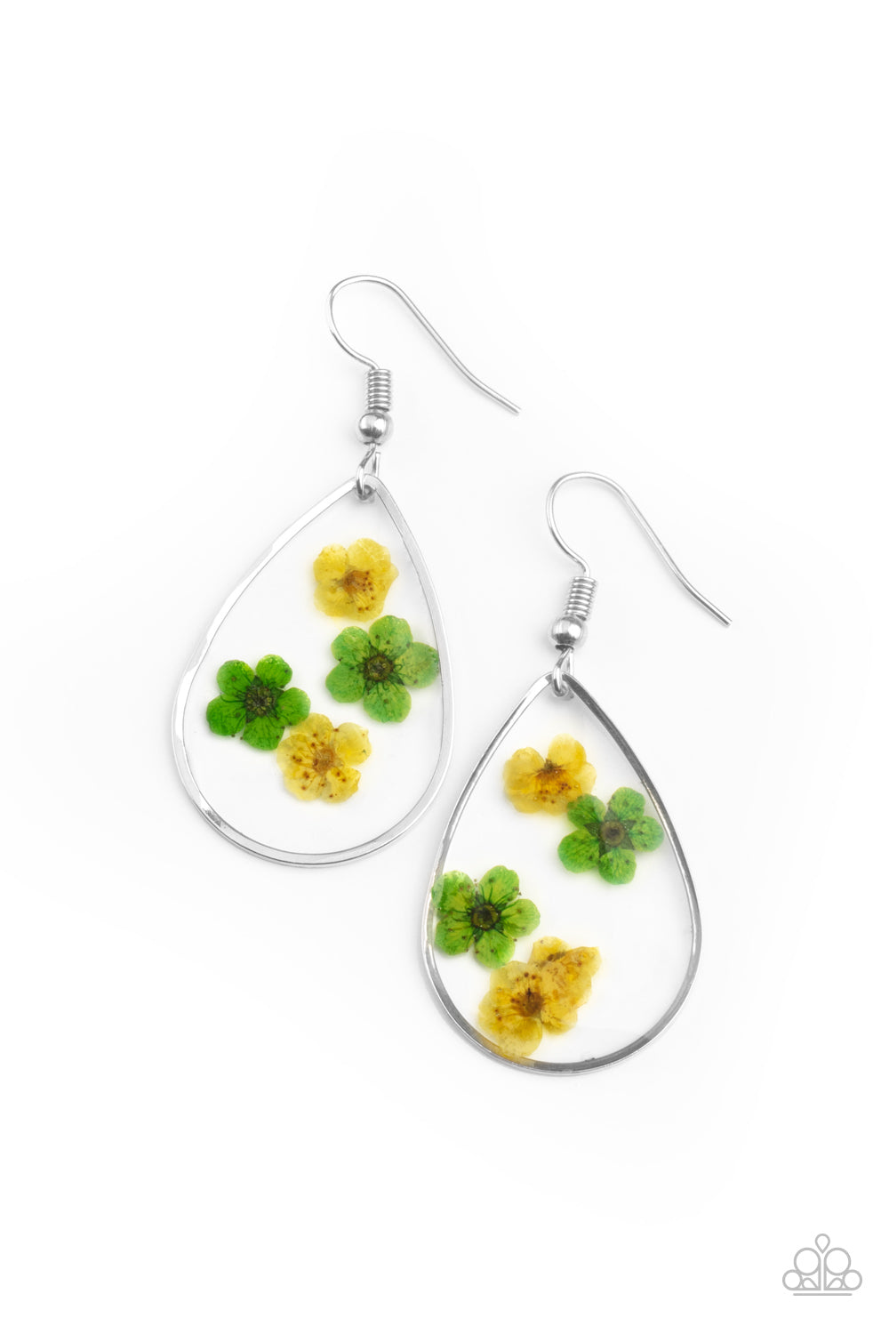 Paparazzi Accessories Perennial Prairie - Yellow Floral Earrings - Lady T Accessories