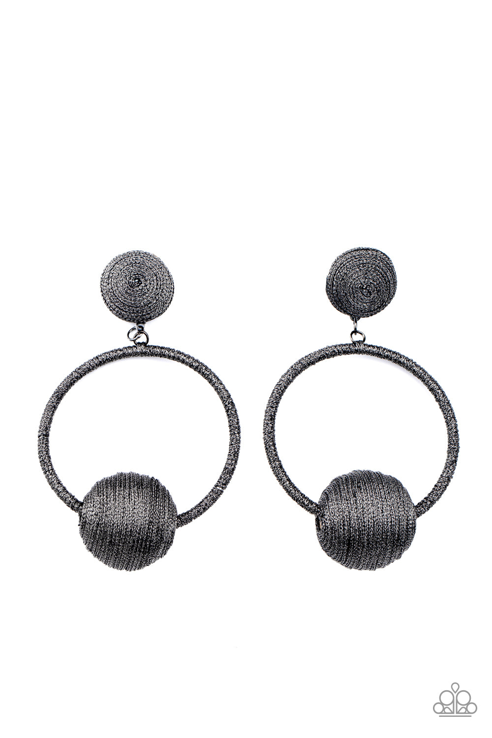 Paparazzi Accessories Social Sphere - Black Earrings - Lady T Accessories
