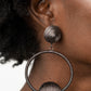 Paparazzi Accessories Social Sphere - Black Earrings - Lady T Accessories