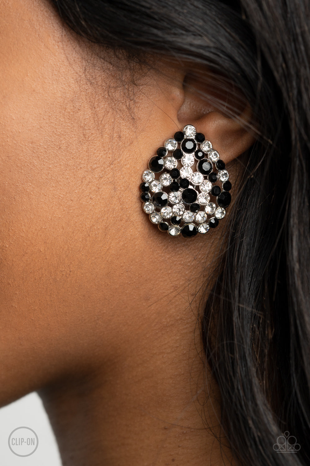 Paparazzi Accessories Elite League - Black Clip-on Earrings - Lady T Accessories