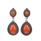 Paparazzi Accessories Carefree Clairvoyance - Orange Clip-On Earrings - Lady T Accessories