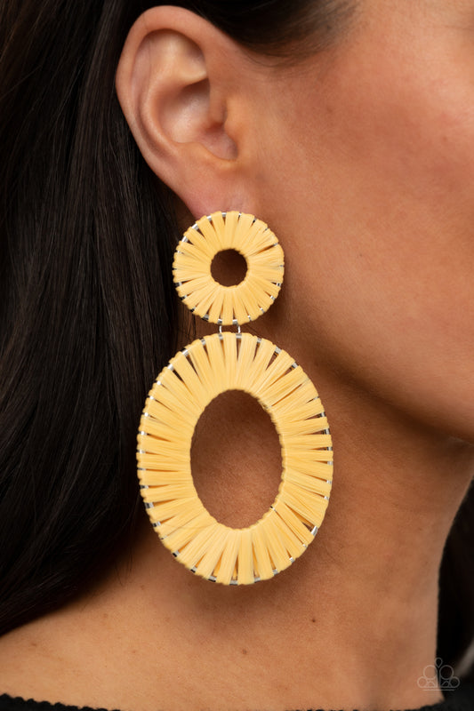 Paparazzi Accessories Foxy Flamenco - Food Earrings - Lady T Accessories