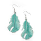 Paparazzi Accessories Heads QUILL Roll - Blue Earrings - Lady T Accessories