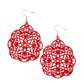 Paparazzi Accessories Mediterranean Eden - Red Earrings - Lady T Accessories