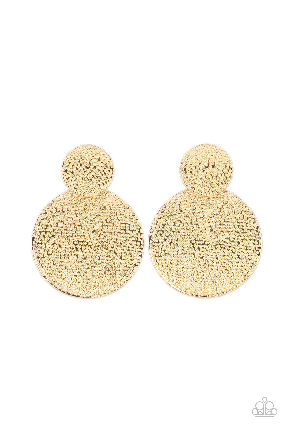 Paparazzi Accessories Refined Relic - Gold Earrings - Lady T Accessories
