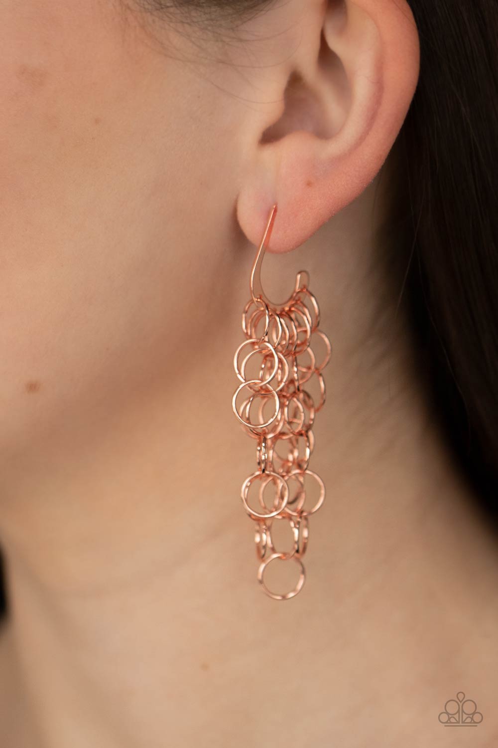 Paparazzi Accessories Long Live the Rebels - Copper Earrings - Lady T Accessories