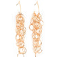 Paparazzi Accessories Long Live the Rebels - Gold Earrings - Lady T Accessories