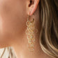 Paparazzi Accessories Long Live the Rebels - Gold Earrings - Lady T Accessories