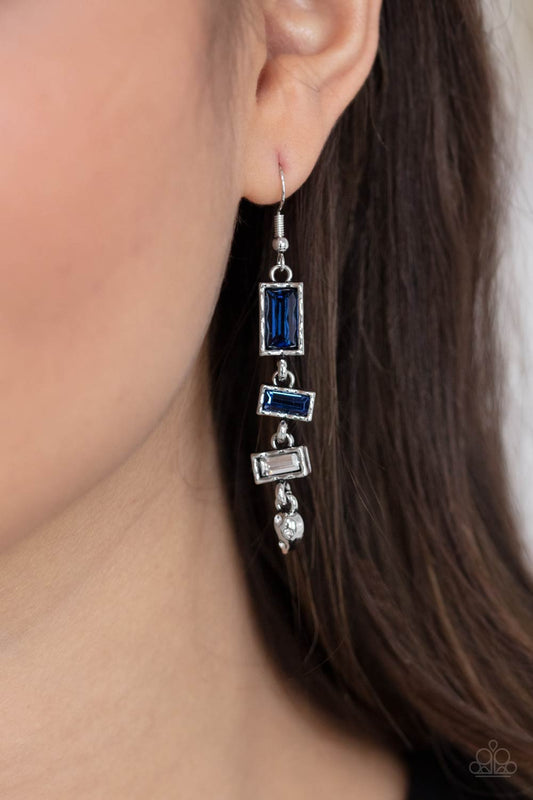 Paparazzi Accessories Modern Day Artifact - Blue Fishhook Earrings - Lady T Accessories