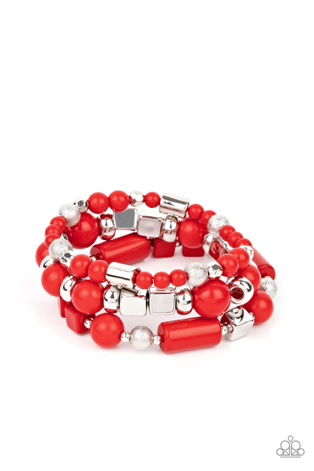 Paparazzi Accessories Perfectly Prismatic - Red Bracelets - Lady T Accessories