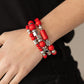 Paparazzi Accessories Perfectly Prismatic - Red Bracelets - Lady T Accessories