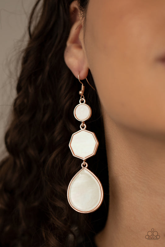 Paparazzi Accessories Progressively Posh - Rose Gold Earrings - Lady T Accessories