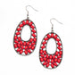 Paparazzi Accessories Beaded Shores - Red Earrings - Lady T Accessories