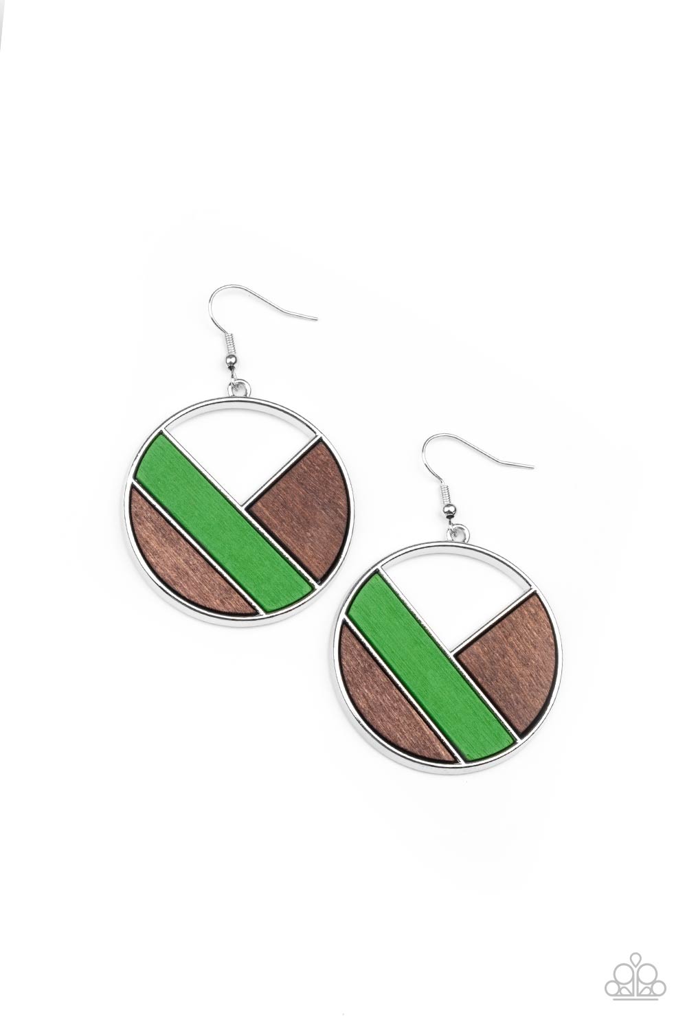 Paparazzi Accessories Dont Be MODest - Green Earrings - Lady T Accessories