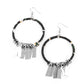 Paparazzi Accessories Garden Chimes - Black Earrings - Lady T Accessories