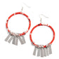 Paparazzi Accessories Garden Chimes - Red Earrings - Lady T Accessories