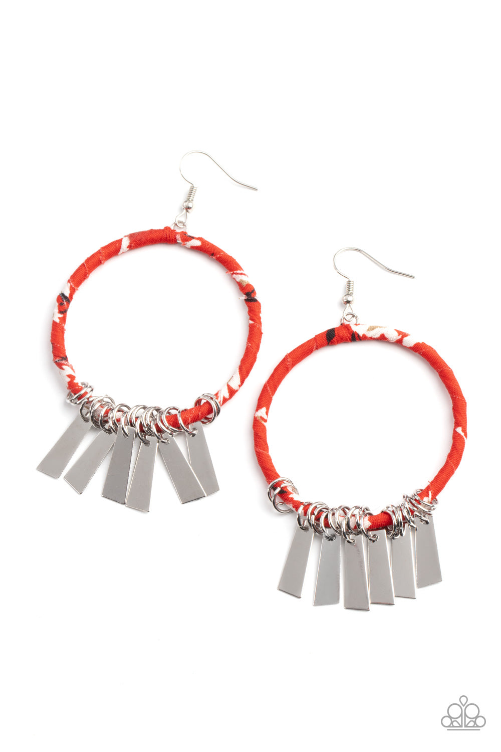 Paparazzi Accessories Garden Chimes - Red Earrings - Lady T Accessories
