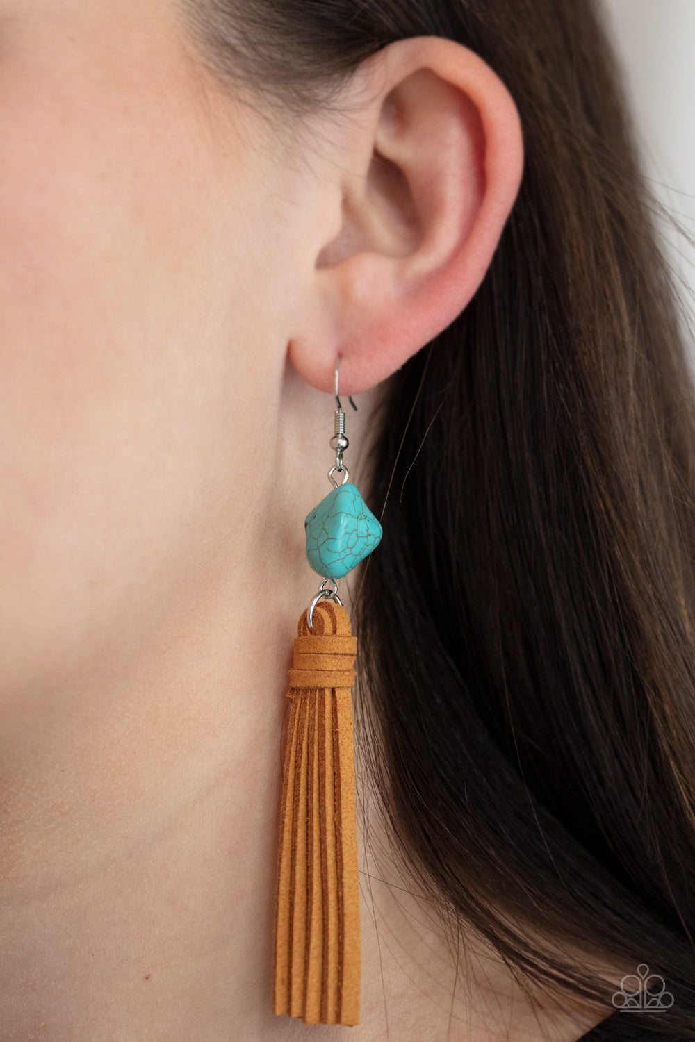 Paparazzi Accessories All-Natural Allure - Blue Earrings - Lady T Accessories