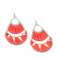 Paparazzi Accessories Samba Scene - Red Fishhook Earrings - Lady T Accessories