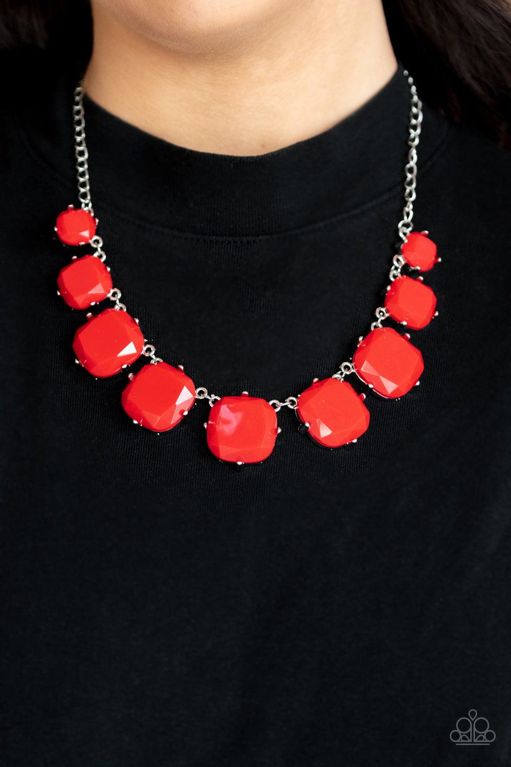 Paparazzi Accessories Prismatic Prima Donna - Red Necklaces - Lady T Accessories